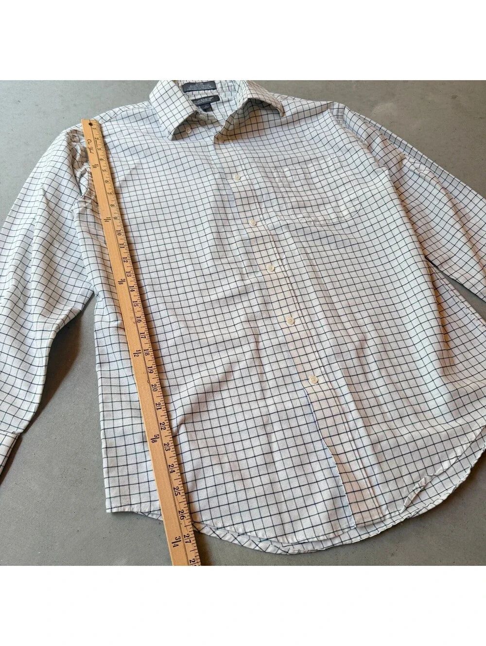 croft & barrow Men's Oxford Wrinkle-Resistant Dress Shirt Size 16 32/33 Office